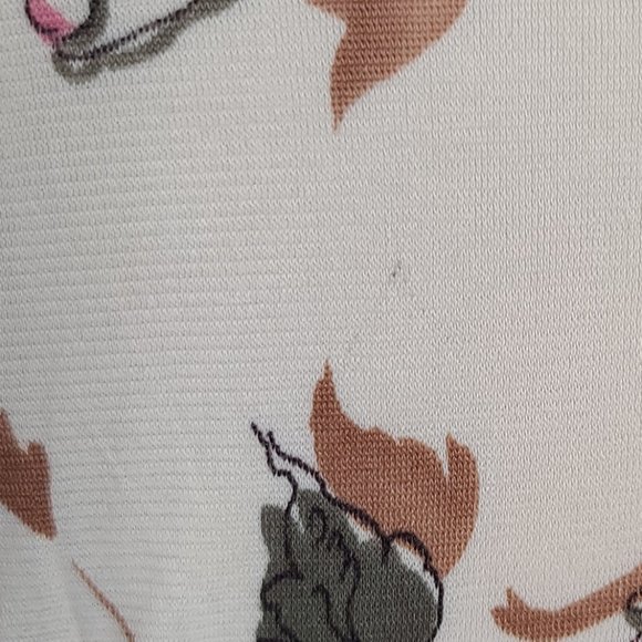 Vintage 70's long sleeve floral button up Dress - Picture 8 of 10